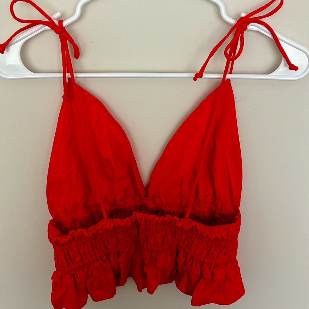 Sim & Sam Red Summer Top - Picture 4 of 6